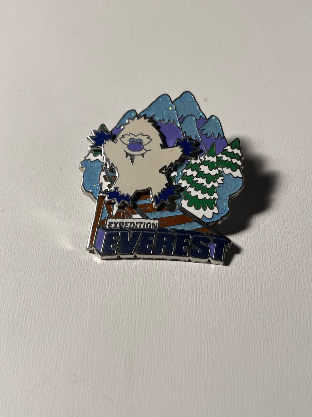 Disney Parks Expedition Everest Enamel Slider Pin Cute Baby Yeti Slider Pin 446